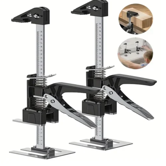 Μεταλλικά εργαλεία ανύψωσης 2 τεμάχια 30cm – ασημί/μαύρο