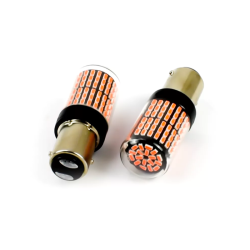 Σετ 2τμχ Διπολικές Λάμπες LED 1157 CanBus με 144 SMD 12V – Κόκκινο PLUS3 OEM