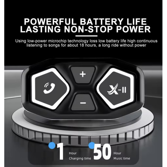 Ασύρματα ακουστικά Bluetooth για κράνος μοτοσικλέτας X11