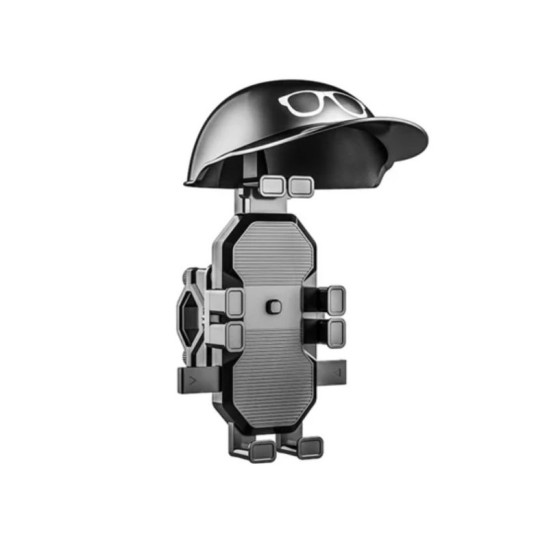 Αδιάβροχη μίνι Βάση Κινητού με Σκίαστρο για Μοτοσυκλέτα και Ποδήλατο