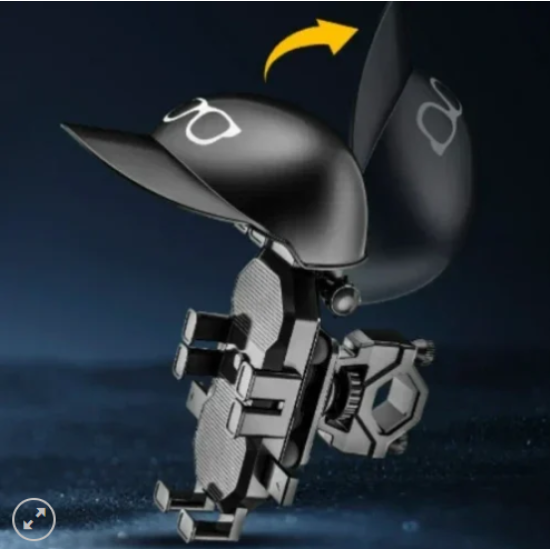 Αδιάβροχη μίνι Βάση Κινητού με Σκίαστρο για Μοτοσυκλέτα και Ποδήλατο