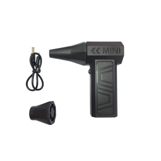 Mini Επαναφορτιζόμενος Φυσητήρας Χειρός Turbo 130000RPM Μαύρος Mini Επαναφορτιζόμενος Φυσητήρας Χειρός Turbo 130000RPM Μαύρος