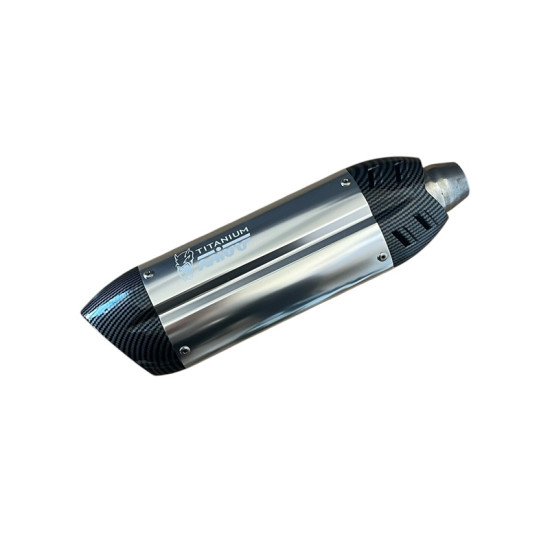 Τελικό Εξάτμισης 37-53mm Ανοξείδωτο Ατσάλι γυαλιστερό με Carbon τύπου MIVV ΟΕΜ