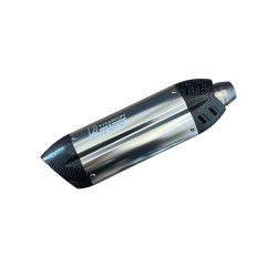 Τελικό Εξάτμισης 37-53mm Ανοξείδωτο Ατσάλι γυαλιστερό με Carbon τύπου MIVV ΟΕΜ