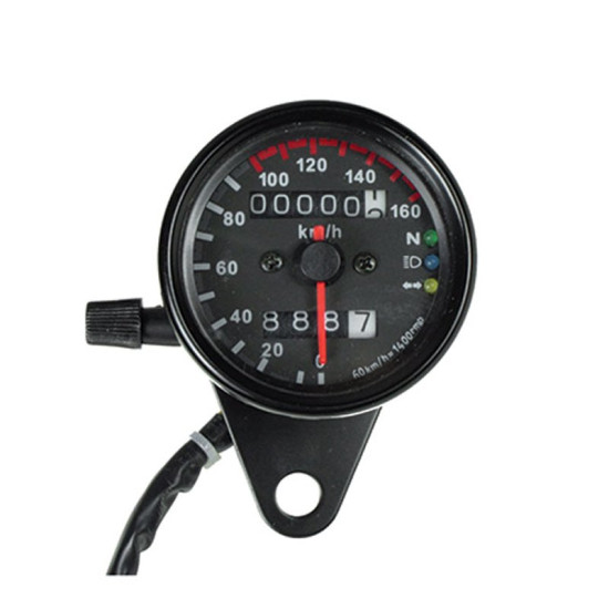 Κοντέρ-οδόμετρο ταχύτητας μοτοσικλέτας universal w06450-1 Μαύρο Κοντέρ-οδόμετρο ταχύτητας μοτοσικλέτας universal w06450-1 Μαύρο