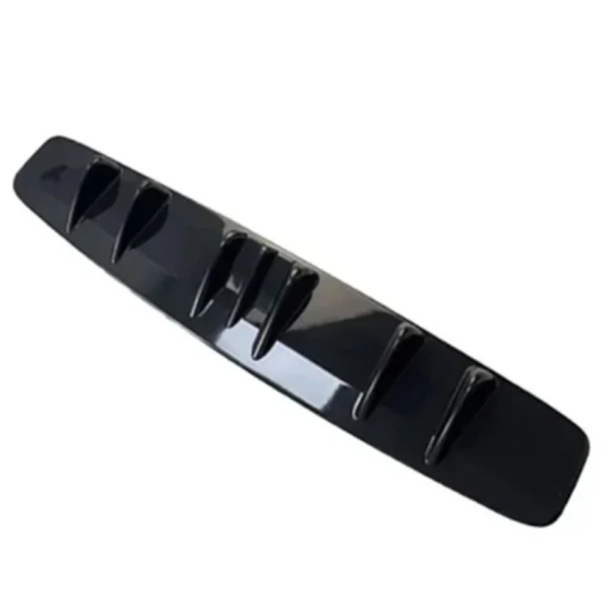 Διαχύτης (Diffuser) Οπίσθιου Προφυλακτήρα Αυτοκινήτου 84cm με 7 Πτερύγια Glossy Μαύρο HW-0303