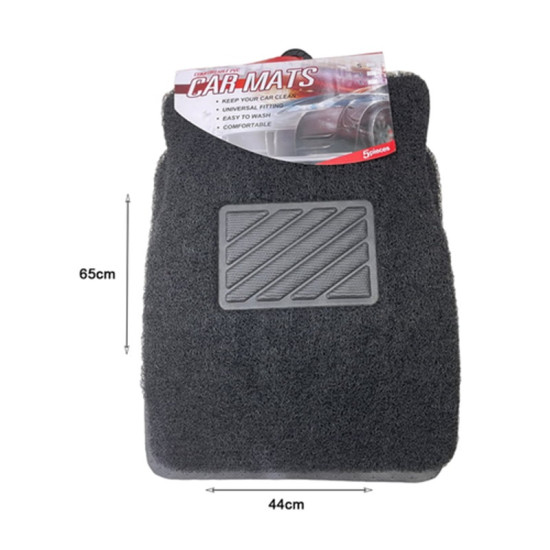 Σετ 5 τεμαχίων Πατάκια αυτοκινήτου με universal εφαρμογή: οδηγού, συνοδηγού και 3 x πίσω.