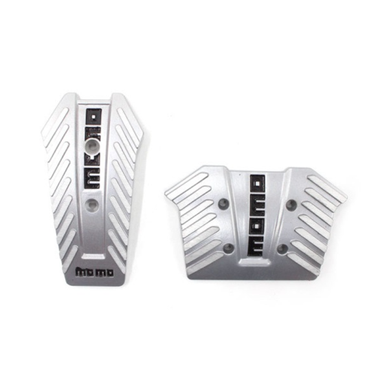 Σετ Πεταλιέρες Αλουμινίου Αντιολισθητικές MOMO HW-0307S 2 τμχ ασημί χρώμα Σετ Πεταλιέρες Αλουμινίου Αντιολισθητικές MOMO HW-0307S 2 τμχ ασημί χρώμα