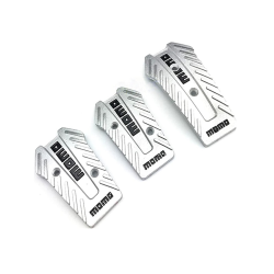 Σετ Πεταλιέρες Αλουμινίου Αντιολισθητικές MOMO HW-0306S 3 τμχ. ασημί χρώμα