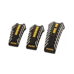 Σετ Πεταλιέρες Αλουμινίου Αντιολισθητικές MOMO HW-0306B 3 τμχ. μαύρο χρώμα