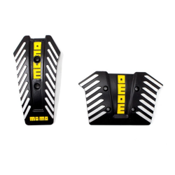 Σετ Πεταλιέρες Αλουμινίου Αντιολισθητικές 2 τμχ. MOMO HW-0307B μαύρο χρώμα