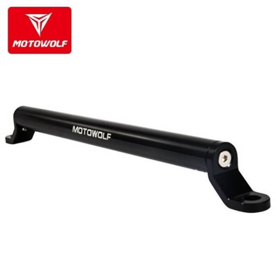 Motowolf Ρυθμιζόμενη Μπάρα Μοτοσυκλέτας Αλουμινίου για Τιμόνι Μαύρο MDL3514 