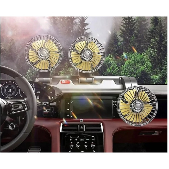 Ανεμιστήρας καμπίνας οχημάτων τριπλός - 12V - XW-55