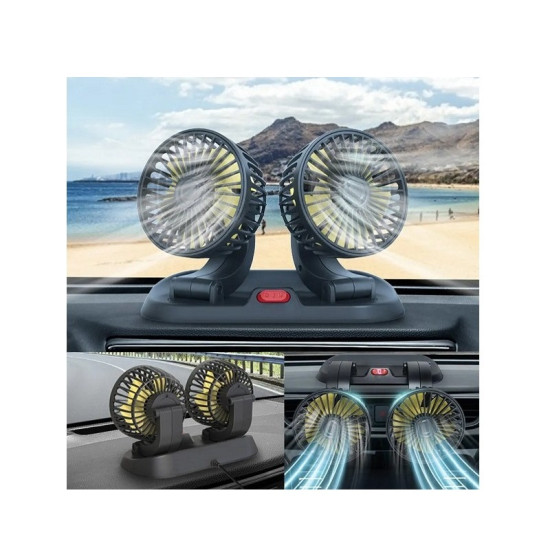 Ανεμιστήρας καμπίνας οχημάτων διπλός 12V XW-54