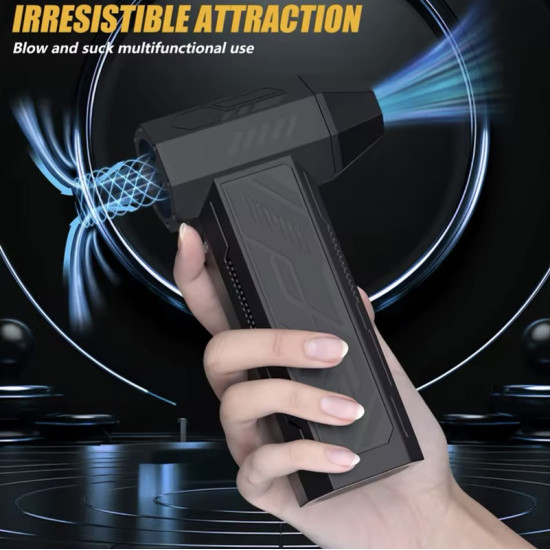 Επαναφορτιζόμενος Φυσητήρας Χειρός Turbo 110000RPM Μαύρος