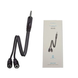 Αντάπτορας ήχου 2 Jack 3.5mm θηλυκά σε 1 Jack 3.5mm αρσενικό LA04 EZRA