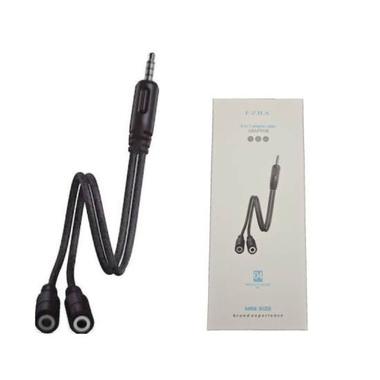 Αντάπτορας ήχου 2 Jack 3.5mm θηλυκά σε 1 Jack 3.5mm αρσενικό LA04 EZRA
