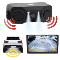 Universal Κάμερα Οπισθοπορείας & Αισθητήρες Παρκαρίσματος 2 σε 1 OEM – Μαύρο