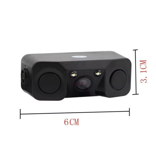 Universal Κάμερα Οπισθοπορείας & Αισθητήρες Παρκαρίσματος 2 σε 1 OEM – Μαύρο