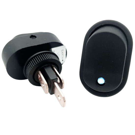 Διακόπτης Χωνευτός Λευκός Φωτισμός ON/OFF για Μπάρες Led 12V 30A