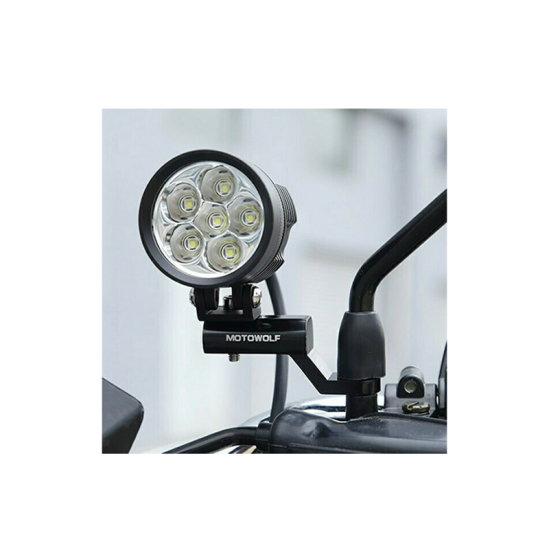 Universal Αντάπτορας – Βάση για Καθρέπτες ή Προβολάκια 6mm + 8mm Μαύρο MDL3509 Motowolf