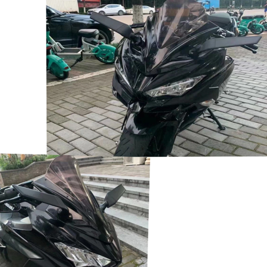 Καθρέπτες universal μοτοσυκλέτας super sport mini SP01 – Μαύρος