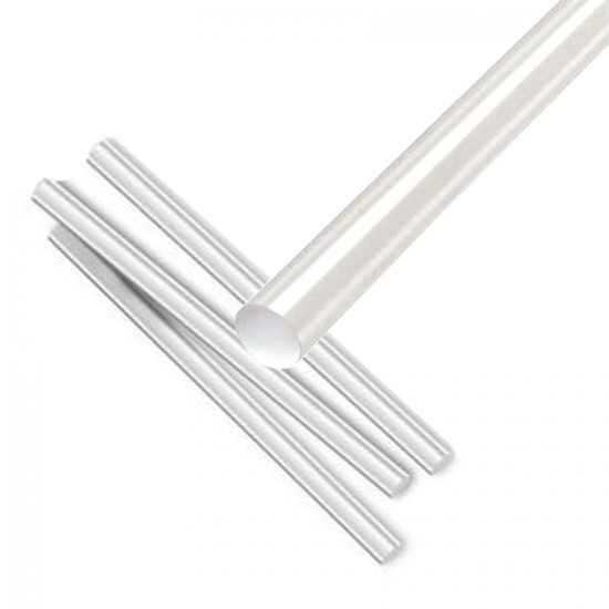 Στικς Σιλικόνης για Πιστόλι Θερμόκολλας Διαφανή Σετ 6 Τεμαχίων