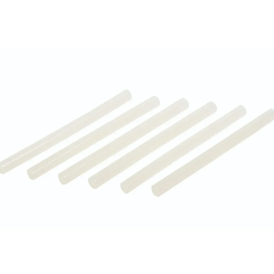 Στικς Σιλικόνης για Πιστόλι Θερμόκολλας Διαφανή Σετ 6 Τεμαχίων