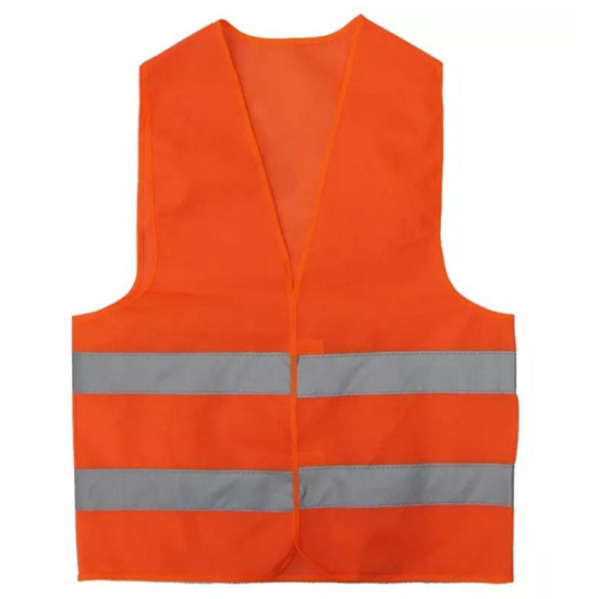 Γιλέκο φωσφοριζέ με ανακλαστήρες, Πορτοκαλί One Size