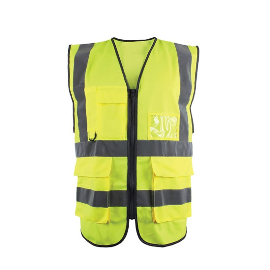 Γιλέκο Ασφαλείας – Εργασίας Φωσφοριζέ σε Κίτρινο Χρώμα L