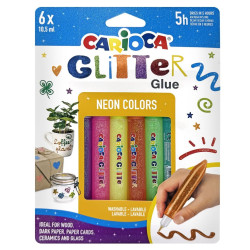 Κόλα Glitter Fluo σετ=6τεμ Carioca 6x10,5ml Carioca 42111 Κόλα Glitter Fluo σετ=6τεμ Carioca 6x10,5ml Carioca 42111