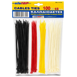 Δεματικά Καλωδίων 15cm σετ=100τεμ tie Wrap Homie 116790