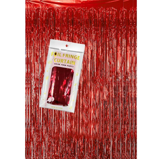 Κουρτίνα Διακόσμησης Party Foil Κόκκινη 2x1m Homie 116976