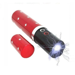 Συσκευή Ηλεκτρικής Εκκένωσης με Φακό σε σχήμα Κραγιόν 1202 Κόκκινο