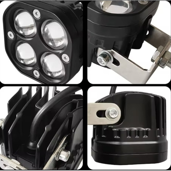 Προβολέας LED αυτοκινήτου 3 ιντσών 40W μοτοσυκλέτας 12-24V - ΟΕΜ