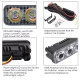 Αδιάβροχα Φώτα Ημέρας Αυτοκινήτου LED Universal 10-30V 18W 2τμχ 