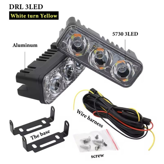 Αδιάβροχα Φώτα Ημέρας Αυτοκινήτου LED Universal 10-30V 18W 2τμχ 