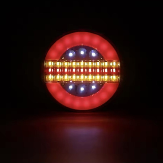 Led στρογγυλό πίσω φανάρι για φορτηγά και τρέιλερ 12/24v 