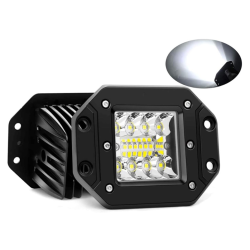 LED Αδιάβροχο Χωνευτό Προβολάκι 12V – 24V με 2 Λειτουργίες 12cm 36W 2880LM 12 SMD IP68 6000K