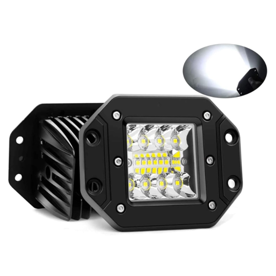 LED Αδιάβροχο Χωνευτό Προβολάκι 12V – 24V με 2 Λειτουργίες 12cm 36W 2880LM 12 SMD IP68 6000K LED Αδιάβροχο Χωνευτό Προβολάκι 12V – 24V με 2 Λειτουργίες 12cm 36W 2880LM 12 SMD IP68 6000K