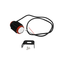 Προβολάκι Μοτοσυκλέτας Αλουμινίου με 2 Σκάλες Ψυχρό Λευκό – Κίτρινο 12W 12V 1 τμχ HW-0071