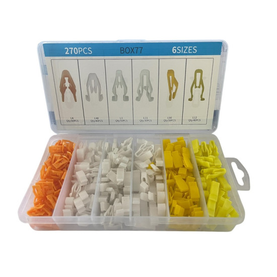 Σετ Κασετίνας με 270 κλιπς Universal BOX 77