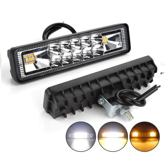 LED Αδιάβροχο Προβολάκι – Μπάρα Αλουμινίου με 3 Λειτουργίες 12V-24V 15cm 48W 16 SMD IP68 3840LM 6000K OYQP-0069