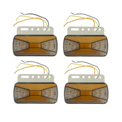 Πλευρικός φανός φλας και όπισθεν 4 τεμάχια 24V 15W – OEM