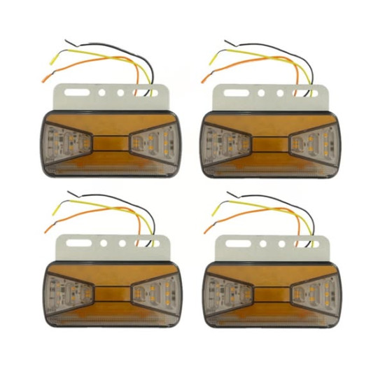 Πλευρικός φανός φλας και όπισθεν 4 τεμάχια 24V 15W – OEM