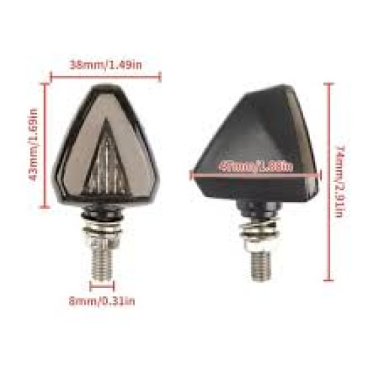 ΣΕΤ ΦΛΑΣ ΜΗΧΑΝΗΣ 12V 8mm ΚΑΤΕΥΘΥΝΣΗΣ - 2 ΤΕΜ.