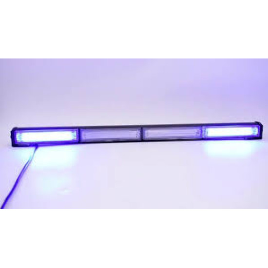 LED COB Φάρος-Μπάρα Οροφής Έκτακτης Ανάγκης IP67 με σύνδεση αναπτήρα και διπλό διακόπτη Μπλε 3000 lumens 12/24V