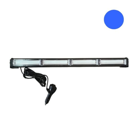 LED COB Φάρος-Μπάρα Οροφής Έκτακτης Ανάγκης IP67 με σύνδεση αναπτήρα και διπλό διακόπτη Μπλε 3000 lumens 12/24V