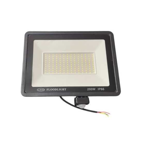 Εξωτερικός προβολέας LED με αισθητήρα PIR 200W - 6000K Εξωτερικός προβολέας LED με αισθητήρα PIR 200W - 6000K