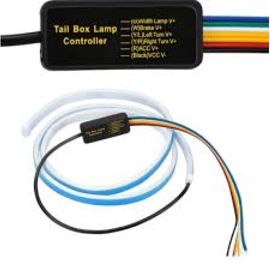 Εύκαμπτος Διακοσμητικός Σωλήνας για Φανάρι με Φλας – Φώτα Ημέρας Αυτοκινήτου – RGB 1.20CM – OEM